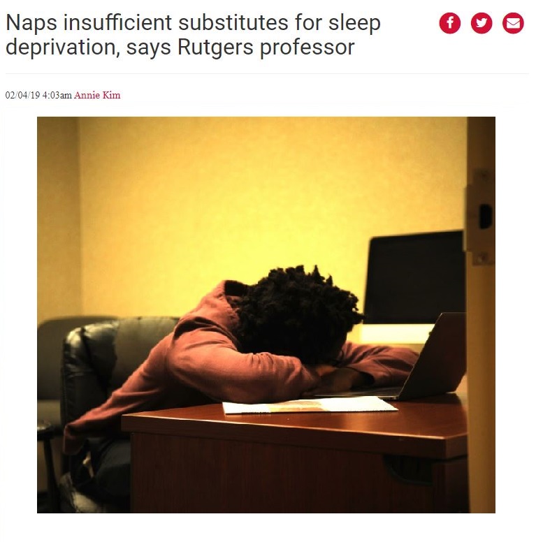 Naps Insufficient for Sleep