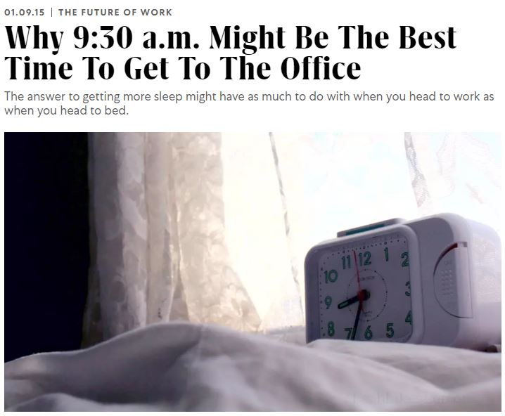 Sleep for work tradeoff